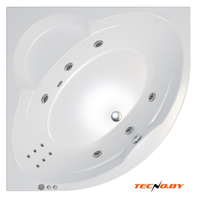 Ванна Triton Троя 150x150 Экстра Стандарт Flat (с гидромассажем) - Изображение №1 — Интернет-Магазин TECNO.BY