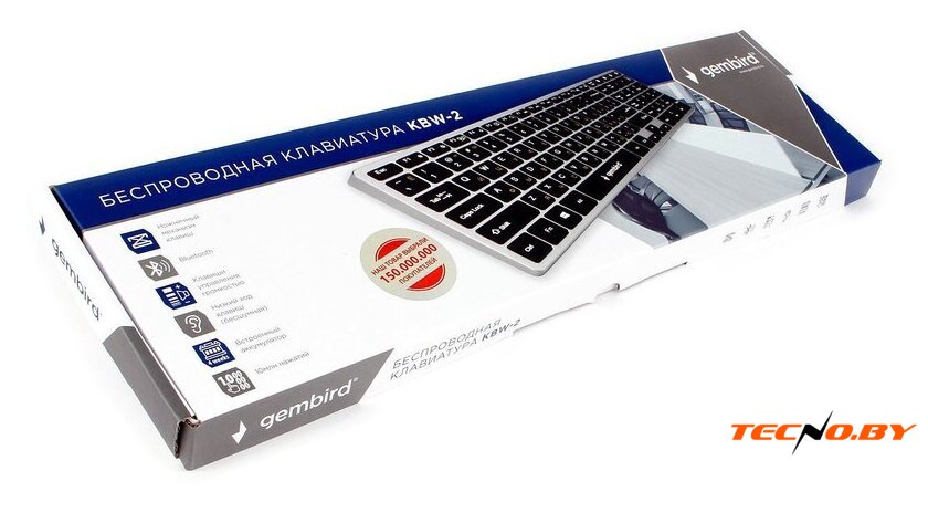 Клавиатура Gembird KBW-2 - Изображение №5 — Интернет-Магазин TECNO.BY