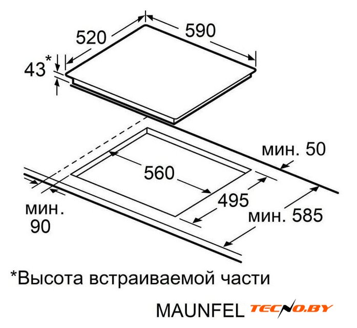 Варочная панель MAUNFELD CVI593SFBK LUX Inverter - Изображение №8 — Интернет-Магазин TECNO.BY