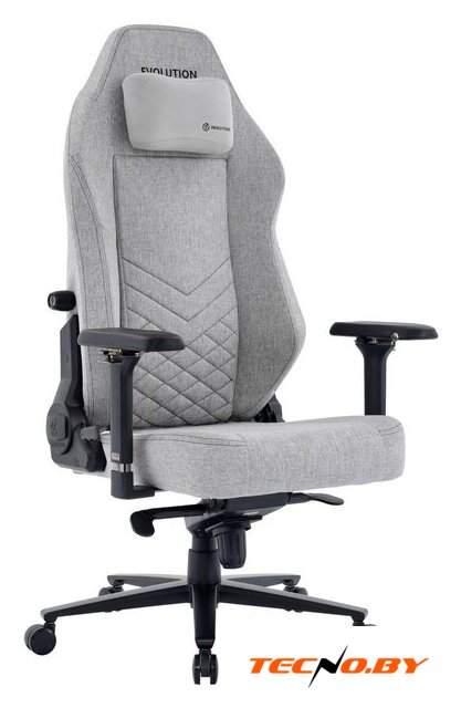 Игровое (геймерское) кресло Evolution TITAN Fabric (серый) - Изображение №1 — Интернет-Магазин TECNO.BY