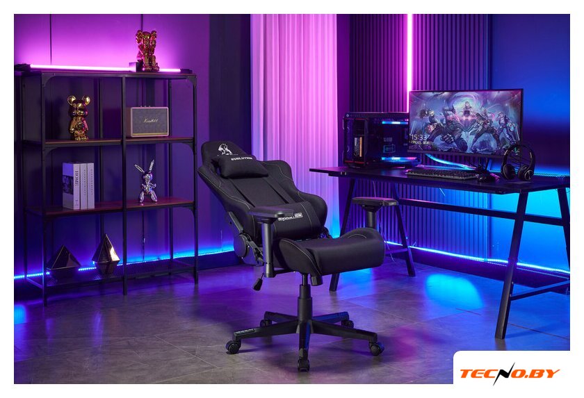 Игровое (геймерское) кресло Evolution Tactic Pro (черный) - Изображение №21 — Интернет-Магазин TECNO.BY