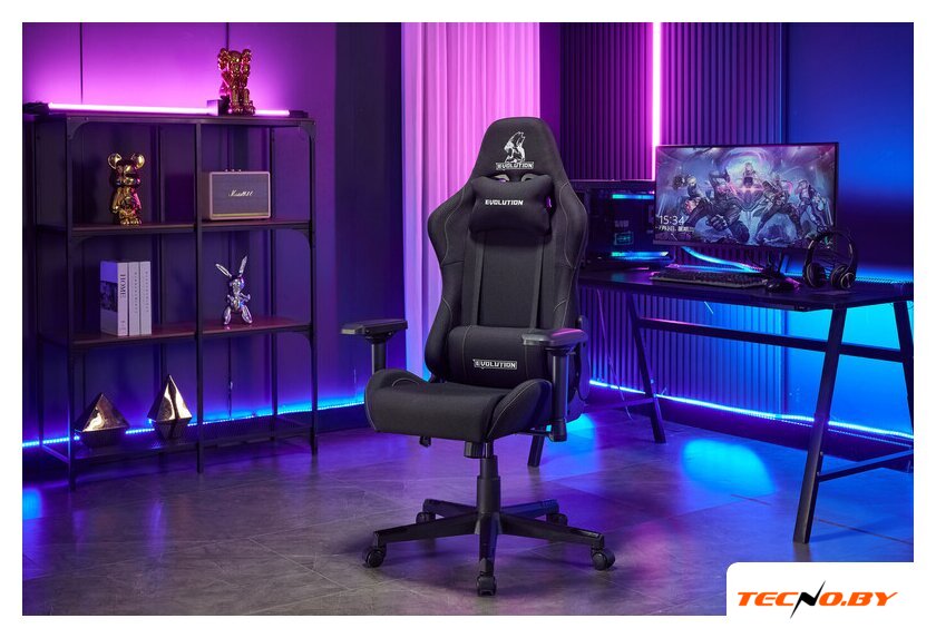 Игровое (геймерское) кресло Evolution Tactic Pro (черный) - Изображение №20 — Интернет-Магазин TECNO.BY