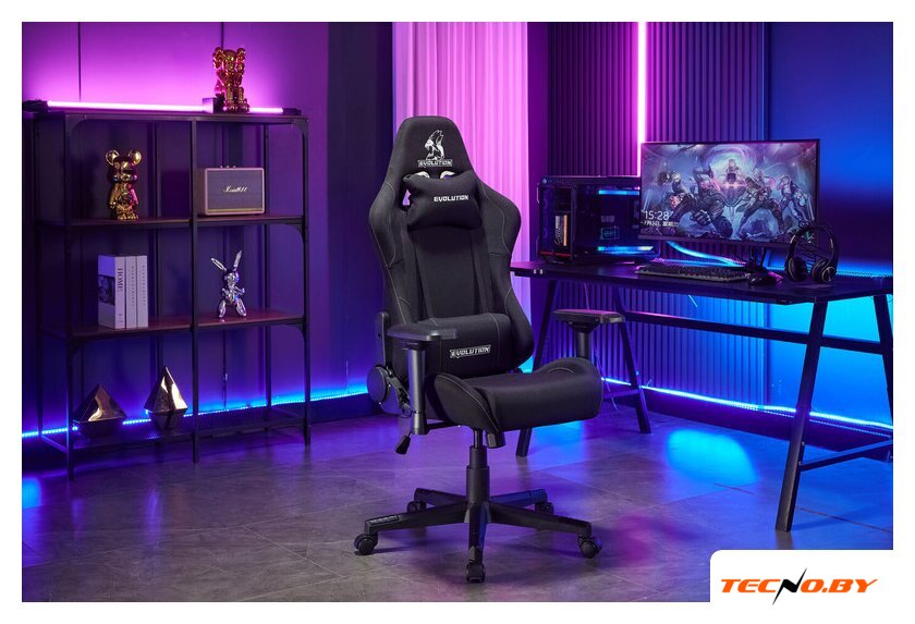 Игровое (геймерское) кресло Evolution Tactic Pro (черный) - Изображение №16 — Интернет-Магазин TECNO.BY