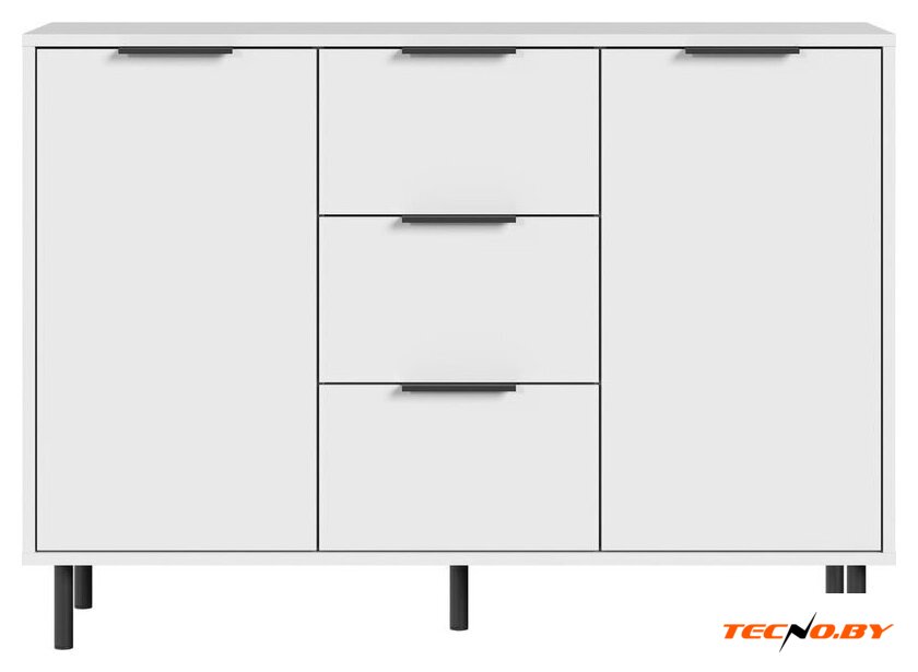 Тумба Mio Tesoro Rimini KOM2D3S (белый/белый) - Изображение №3 — Интернет-Магазин TECNO.BY