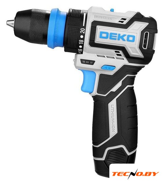 Дрель-шуруповерт Deko DKCD12 PRO ONE 085-1320 (с 2-мя АКБ, кейс) - Изображение №3 — Интернет-Магазин TECNO.BY