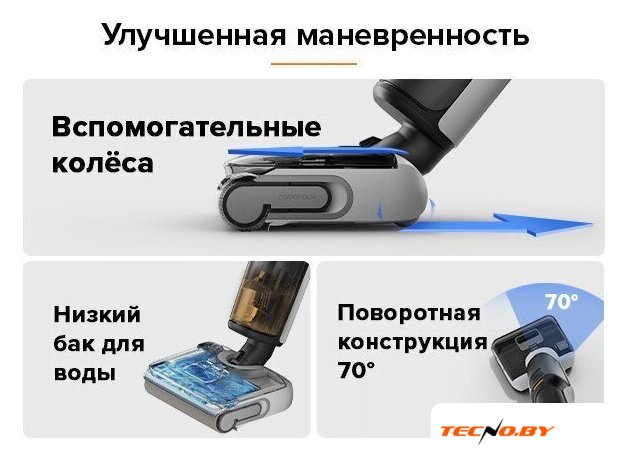 Вертикальный моющий пылесос Roborock Wet And Dry Vacuum Cleaner F25 WD5M1A (черный) - Изображение №26 — Интернет-Магазин TECNO.BY