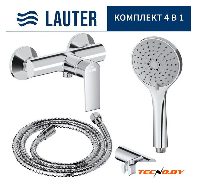 Смеситель Lauter Reef 21СК9678C с лейкой Relexa Daisy 21S10167 - Изображение №1 — Интернет-Магазин TECNO.BY