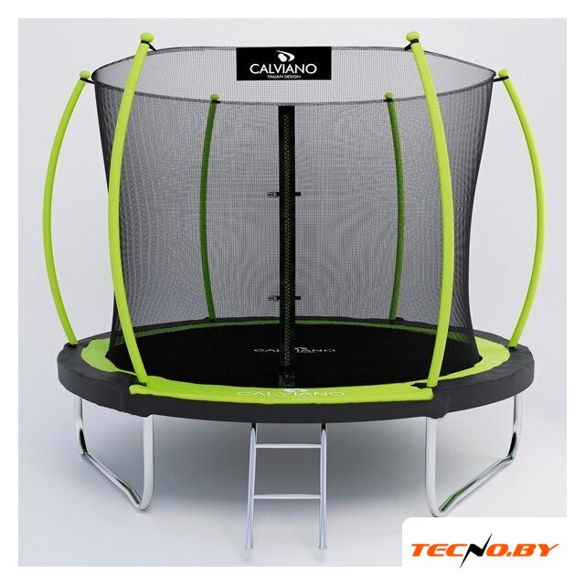 Батут Calviano Inside Master Green 252 см - 8ft (внутренняя сетка, с лестницей) - Изображение №1 — Интернет-Магазин TECNO.BY