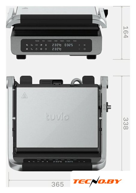 Электрогриль Tuvio TG02DM - Изображение №12 — Интернет-Магазин TECNO.BY