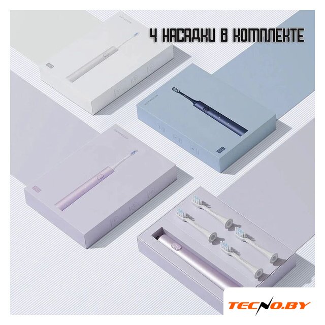 Электрическая зубная щетка Xiaomi Electric Toothbrush T302 MES608 (международная версия, серебристый) - Изображение №4 — Интернет-Магазин TECNO.BY