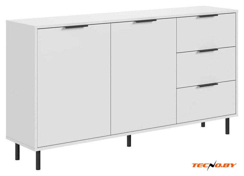 Тумба Mio Tesoro Rimini KOM2D3S/150 (белый/белый) - Изображение №1 — Интернет-Магазин TECNO.BY