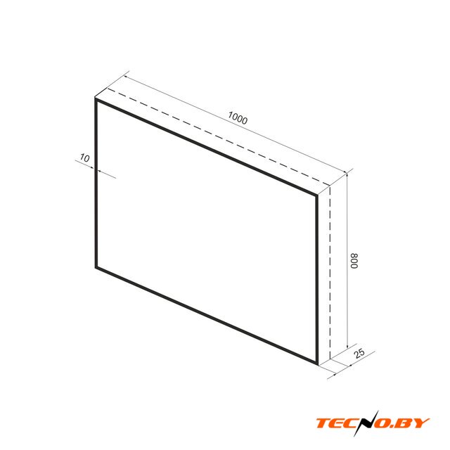  Wellsee Зеркало с фоновой LED-подсветкой 7 Rays' Spectrum 172201070, 100 х 80 см (с сенсором и регулировкой яркости освещения) - Изображение №10 — Интернет-Магазин TECNO.BY