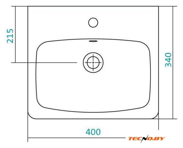 Умывальник Santek Нео 40x34 [1.WH30.2.183] - Изображение №2 — Интернет-Магазин TECNO.BY