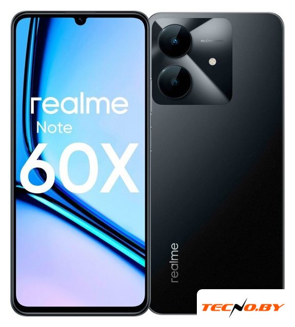 Телефон Realme Note 60x RMX3938 4GB/128GB (черный) - Изображение №1 — Интернет-Магазин TECNO.BY