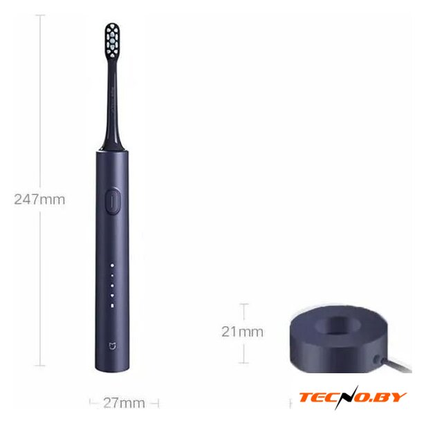 Электрическая зубная щетка Xiaomi Electric Toothbrush T302 MES608 (международная версия, темно-синий) - Изображение №5 — Интернет-Магазин TECNO.BY