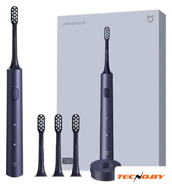 Электрическая зубная щетка Xiaomi Electric Toothbrush T302 MES608 (международная версия, темно-синий) - Изображение №2 — Интернет-Магазин TECNO.BY