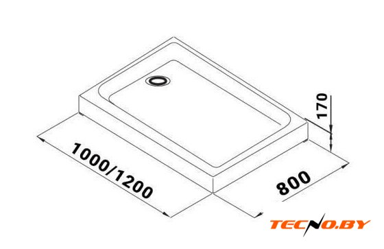 Душевой уголок Triton Вента Блэк А1 100х80 (прозрачное стекло) - Изображение №3 — Интернет-Магазин TECNO.BY