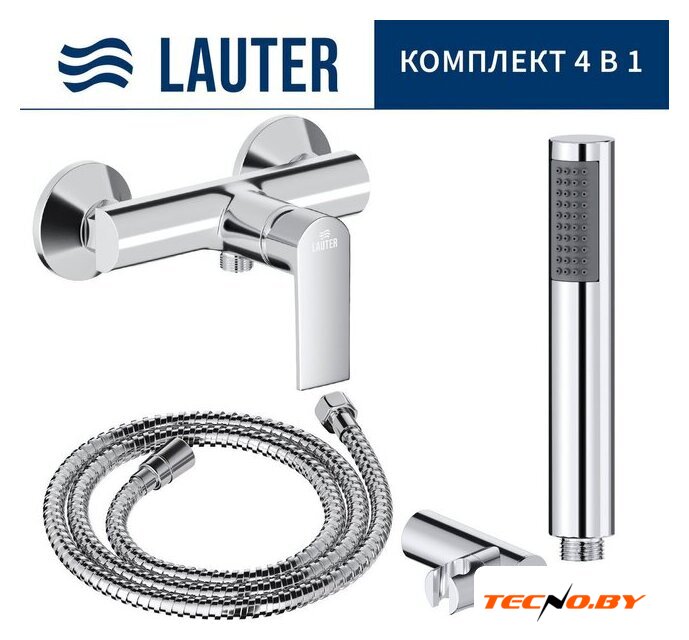 Смеситель Lauter Reef 21СК9678C с лейкой Relexa Lily 21S10048 - Изображение №1 — Интернет-Магазин TECNO.BY