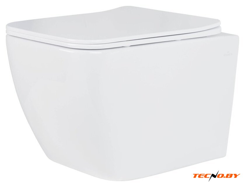 Унитаз подвесной Roxen Cube One Rimless 6 в 1 StounFix Dual Fresh 616329 (оружейная сталь/металл) - Изображение №5 — Интернет-Магазин TECNO.BY