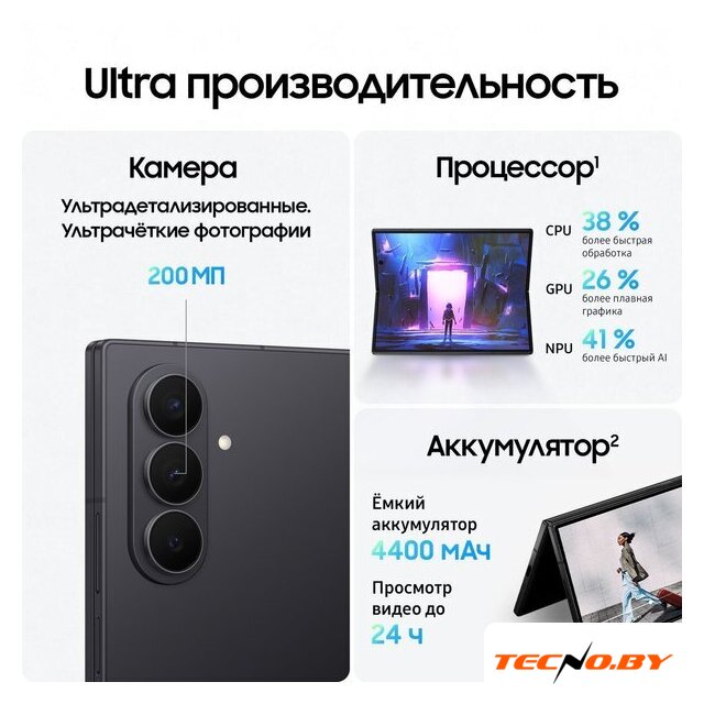 Телефон Samsung Galaxy Z Fold7 SM-F966B/DS 12GB/512GB (черный) - Изображение №14 — Интернет-Магазин TECNO.BY