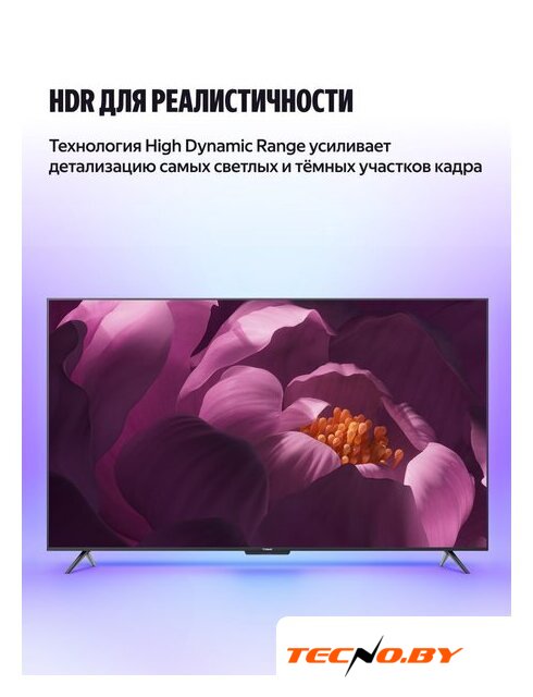 Телевизор Яндекс ТВ Станция Бейсик с Алисой 43 YNDX-00074B - Изображение №8 — Интернет-Магазин TECNO.BY