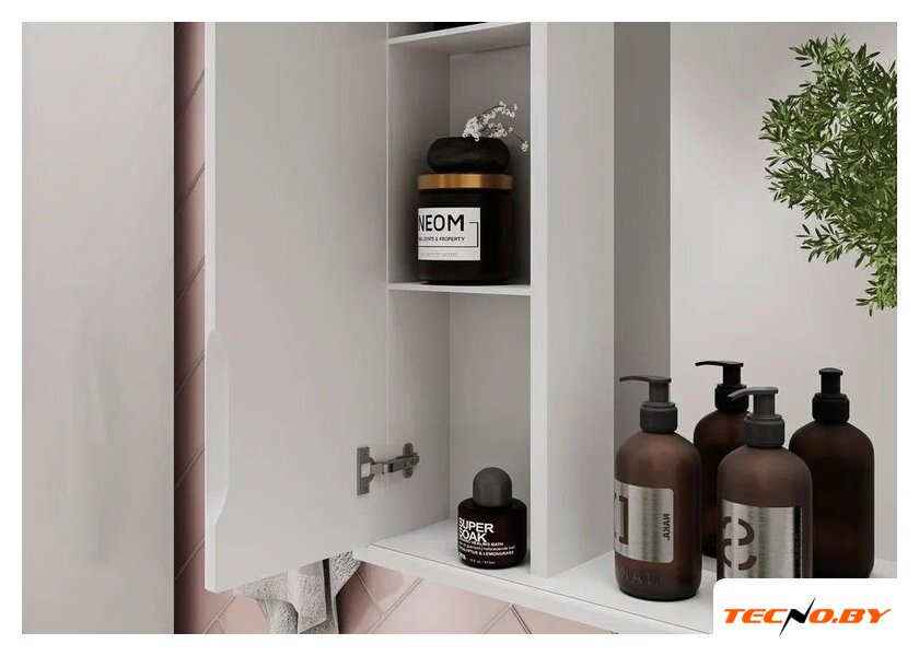 Volna Шкаф с зеркалом Adel 70 L (белый) - Изображение №12 — Интернет-Магазин TECNO.BY