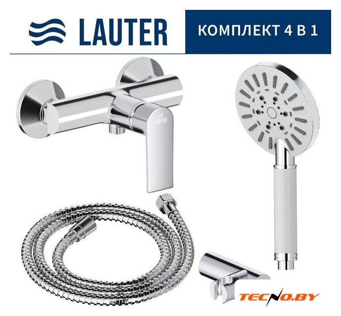 Смеситель Lauter Reef 21СК9678C с лейкой Relexa Nevada 21S10146 - Изображение №1 — Интернет-Магазин TECNO.BY