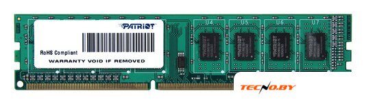 Оперативная память Patriot 8GB DDR3 PC3-12800 [PSD38G1600L2] - Изображение №1 — Интернет-Магазин TECNO.BY