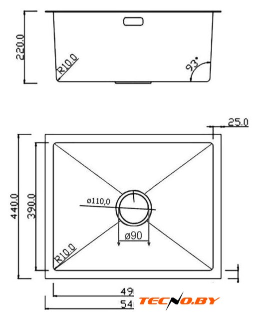 Кухонная мойка Roxen Uno 560210-54G-V золото/текстурная PVD покрытие (с ролл-матом и дозатором) - Изображение №10 — Интернет-Магазин TECNO.BY