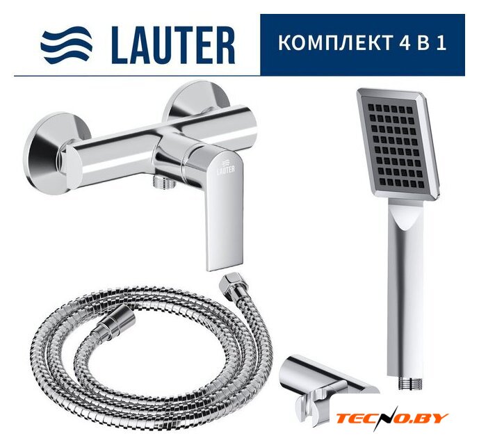 Смеситель Lauter Reef 21СК9678C с лейкой Relexa Serene 21S00103 - Изображение №1 — Интернет-Магазин TECNO.BY