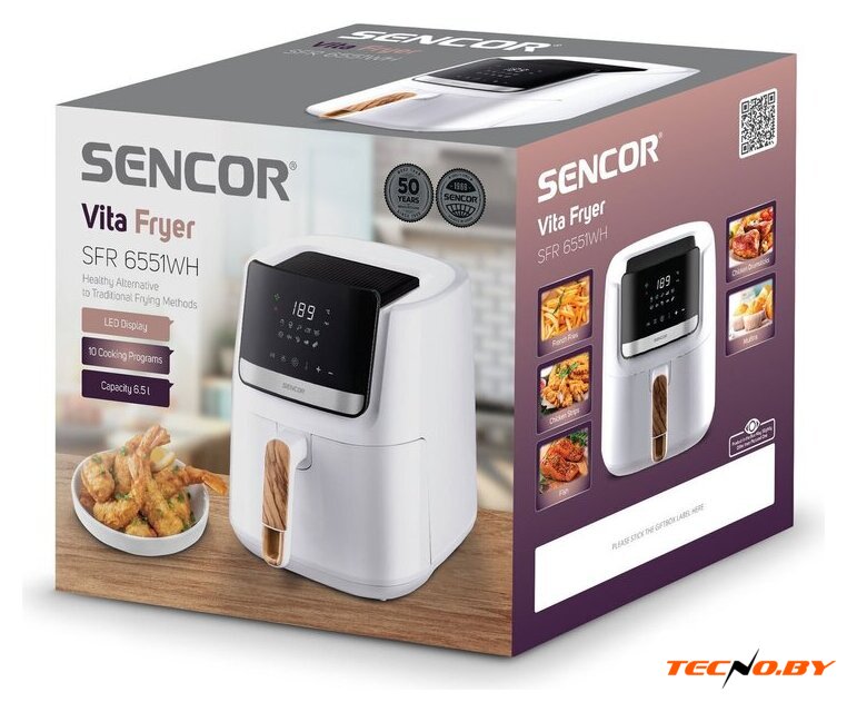 Аэрогриль (аэрофритюрница) Sencor SFR 6551WH - Изображение №11 — Интернет-Магазин TECNO.BY