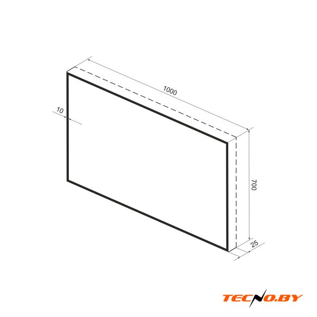  Wellsee Зеркало с фоновой LED-подсветкой 7 Rays' Spectrum 172201030, 100 х 70 см (с сенсором и регулировкой яркости освещения) - Изображение №10 — Интернет-Магазин TECNO.BY