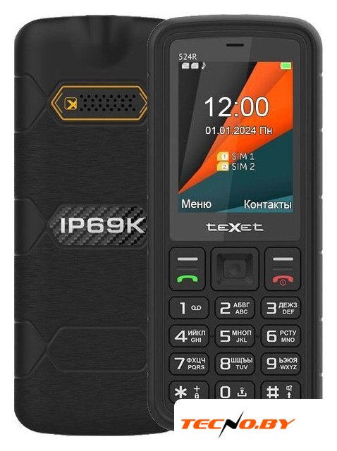 Кнопочный телефон TeXet TM-524R (черный) - Изображение №1 — Интернет-Магазин TECNO.BY