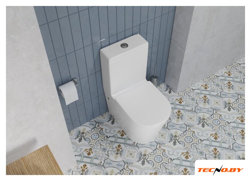Унитаз напольный Lauter W76 P-TRAP 21122762 + гигиенический душ Infinity 21LT0103CH (горизонтальный выпуск) - Изображение №13 — Интернет-Магазин TECNO.BY