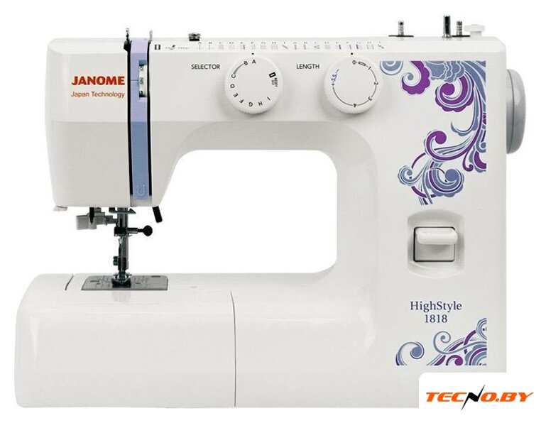Электромеханическая швейная машина Janome HighStyle 1818 - Изображение №1 — Интернет-Магазин TECNO.BY