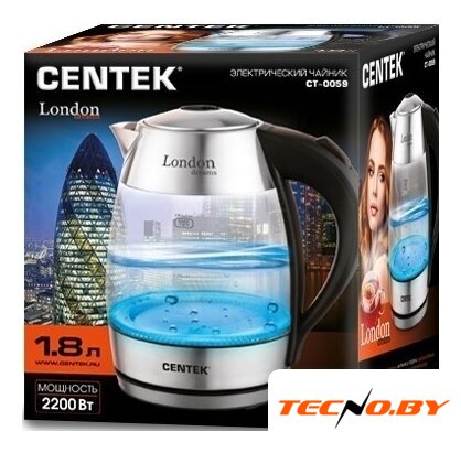 Электрический чайник CENTEK CT-0059 - Изображение №3 — Интернет-Магазин TECNO.BY