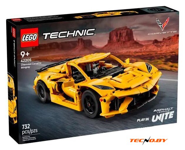 Конструктор LEGO Technic 42205 Chevrolet Corvette - Изображение №1 — Интернет-Магазин TECNO.BY