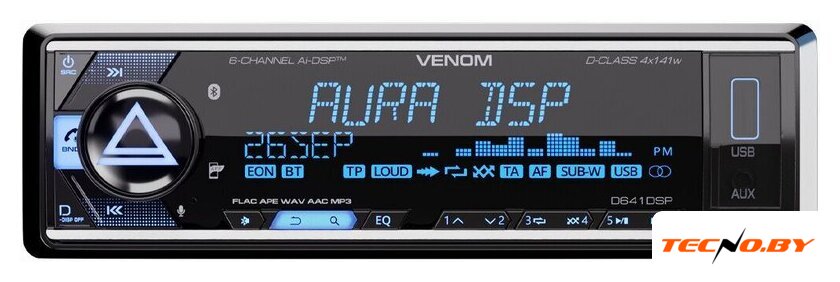 USB-магнитола Aura Venom-D641DSP - Изображение №1 — Интернет-Магазин TECNO.BY
