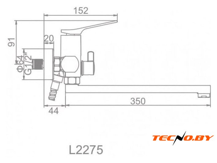 Смеситель Ledeme L2275 - Изображение №2 — Интернет-Магазин TECNO.BY