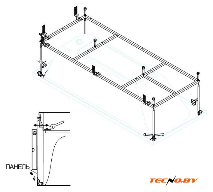 Каркас Cezares PLANE-190-80-MF-R - Изображение №1 — Интернет-Магазин TECNO.BY
