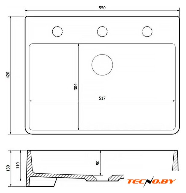 Умывальник Lauter Silenta 21S551PW (Pure White) - Изображение №14 — Интернет-Магазин TECNO.BY