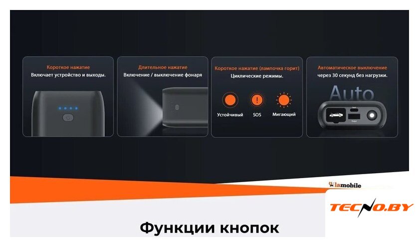 Портативное пусковое устройство 70mai PS07 - Изображение №10 — Интернет-Магазин TECNO.BY