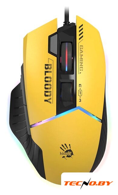 Игровая мышь A4Tech Bloody W95 Max Sports (желтый) - Изображение №1 — Интернет-Магазин TECNO.BY