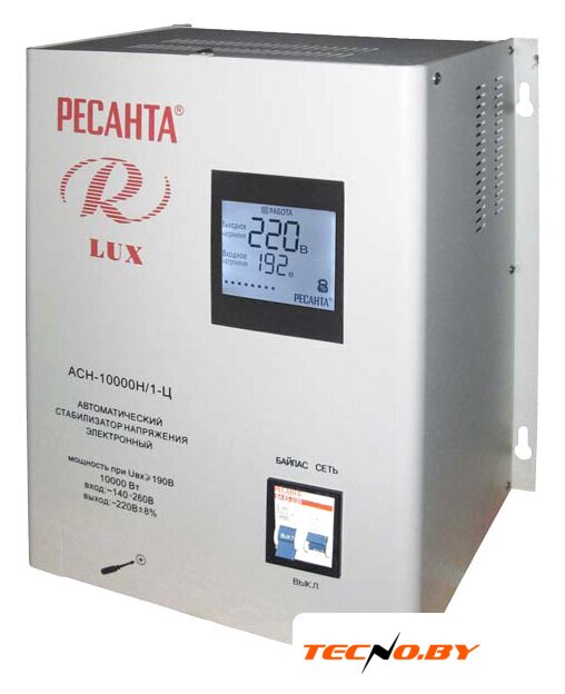 Стабилизатор напряжения Ресанта Lux АСН-10000Н/1-Ц - Изображение №1 — Интернет-Магазин TECNO.BY