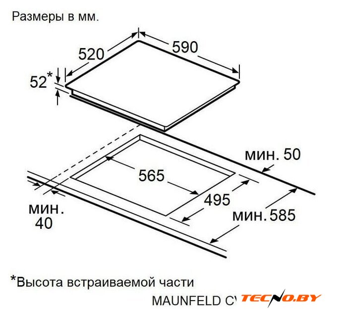 Варочная панель MAUNFELD CVI593BBK Inverter - Изображение №8 — Интернет-Магазин TECNO.BY