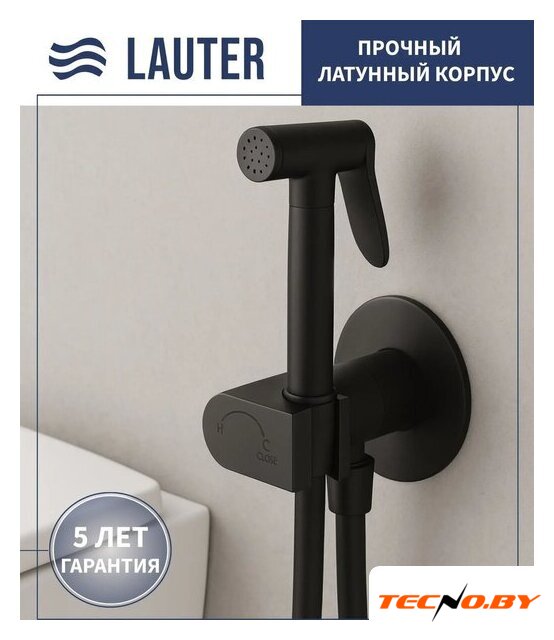 Унитаз подвесной Lauter Sulzdorf + Breez 21GN7072BM (черный с микролифтом) - Изображение №3 — Интернет-Магазин TECNO.BY