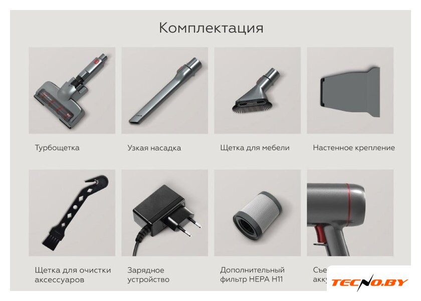 Пылесос BQ VCA0202H (серый) - Изображение №14 — Интернет-Магазин TECNO.BY