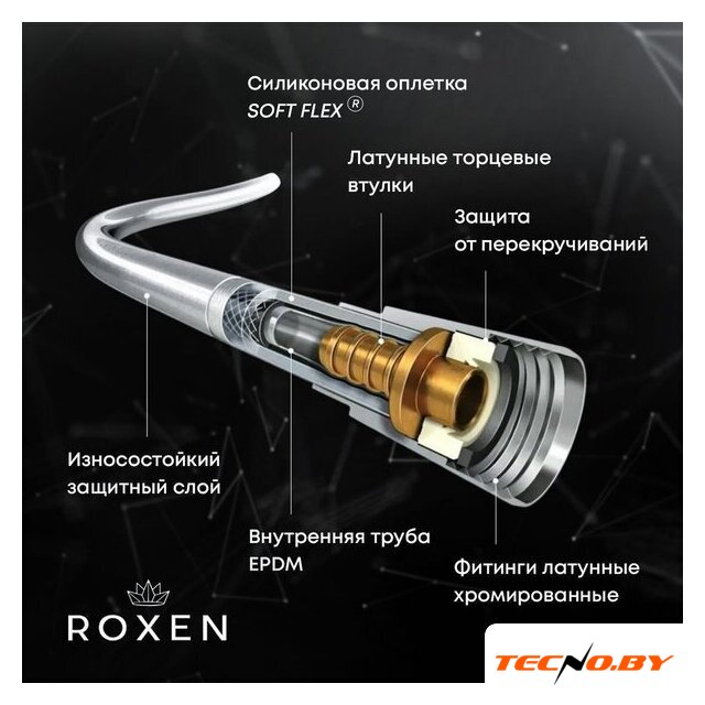 Гигиенический душ Roxen Santi 500940-B (черный матовый) - Изображение №10 — Интернет-Магазин TECNO.BY