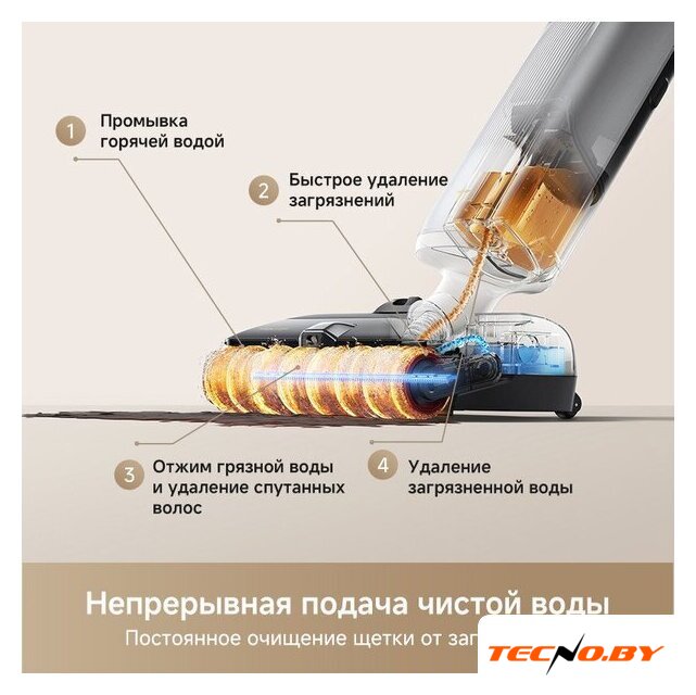 Вертикальный моющий пылесос Trouver Wet and Dry Vacuum X4 Pro - Изображение №19 — Интернет-Магазин TECNO.BY