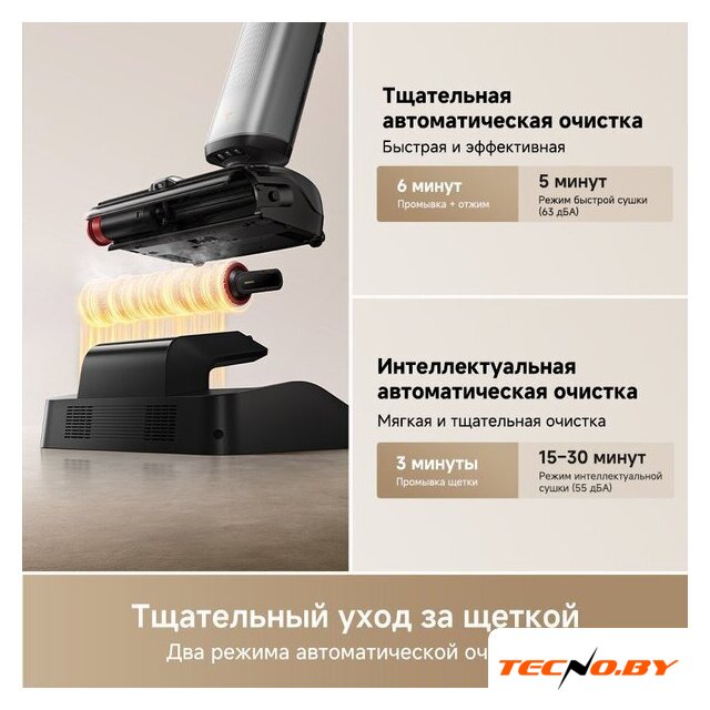 Вертикальный моющий пылесос Trouver Wet and Dry Vacuum X4 Pro - Изображение №14 — Интернет-Магазин TECNO.BY